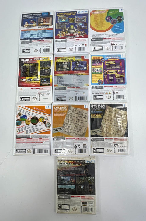 Call of Duty World at War Guitar Hero Wii Play 10 Game Lot Nintendo Wii