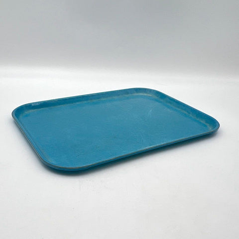 SiLite Chicago Serving Tray Fiberglass Blue 16x12 Restaurant Cafeteria Vintage