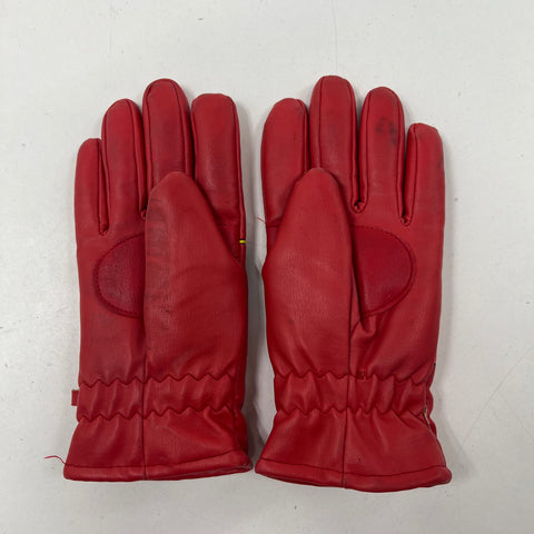 Vintage 1985 DC Comics Superman Junior Boys Gloves Red Polyvinyl Costume Wear