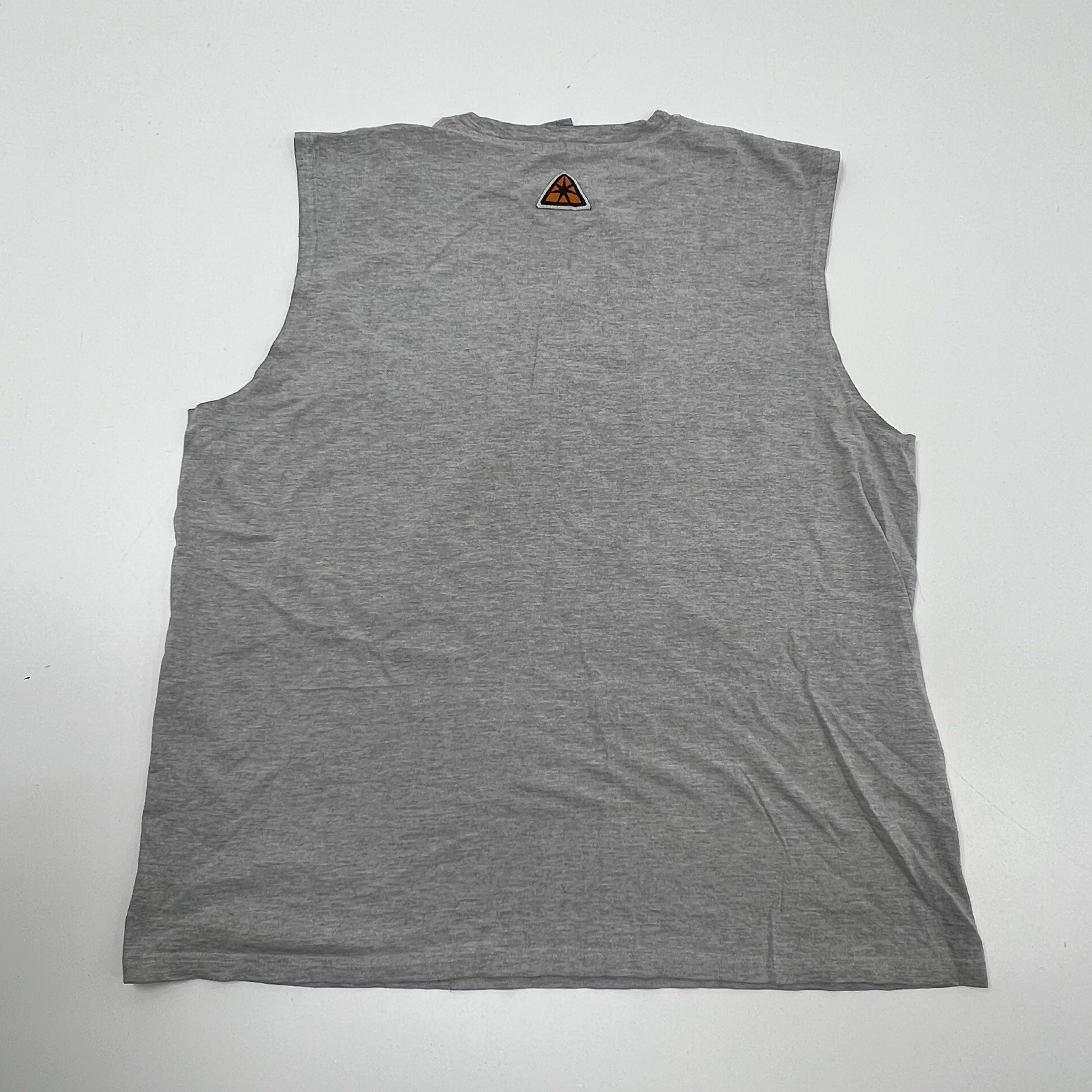 Give Me Face Gray Vintage Y2K Street Ball Graphic Tank Top Men's XL