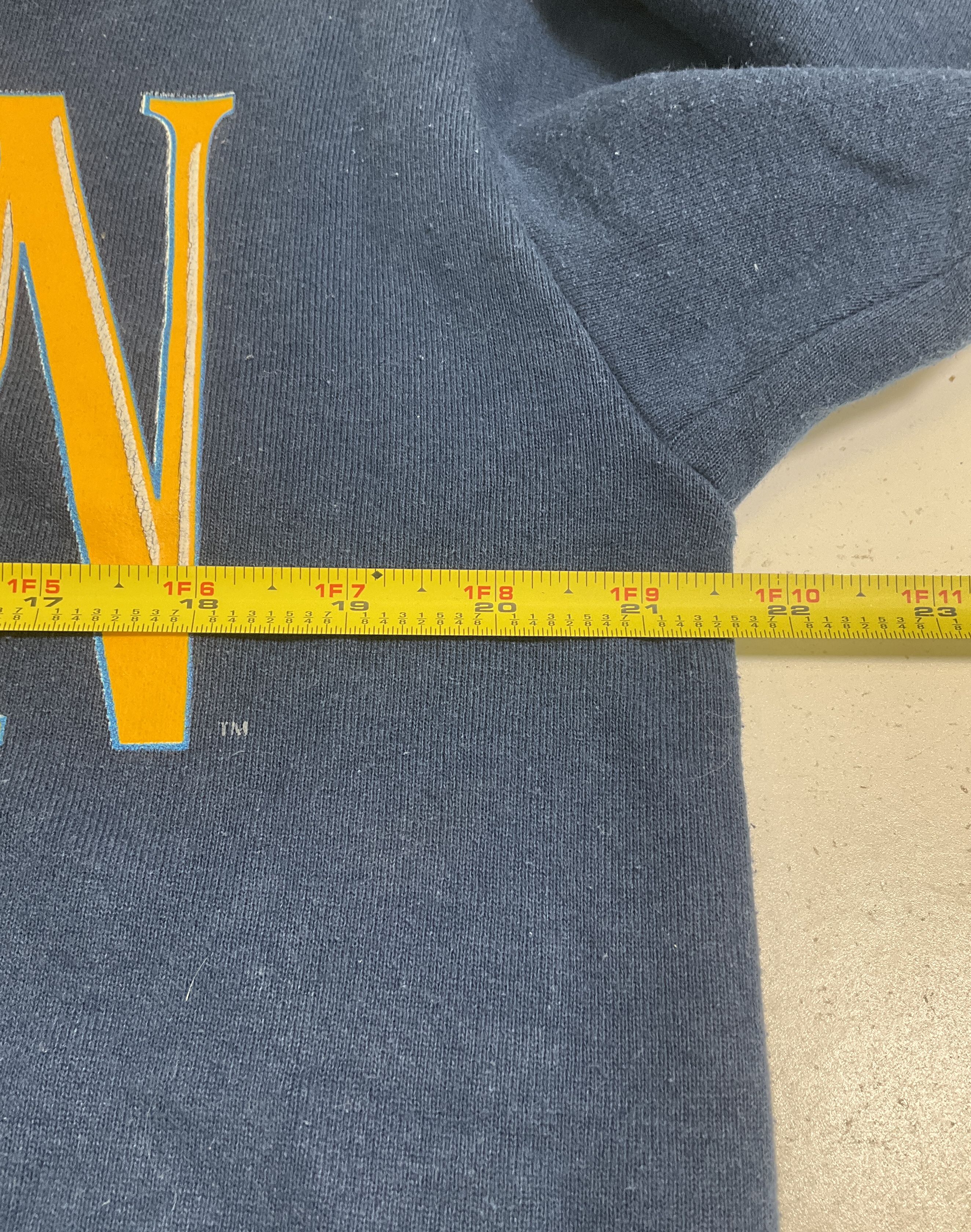 Vintage 80s Girardin Navy University of Michigan Crewneck Sweatshirt Men's L