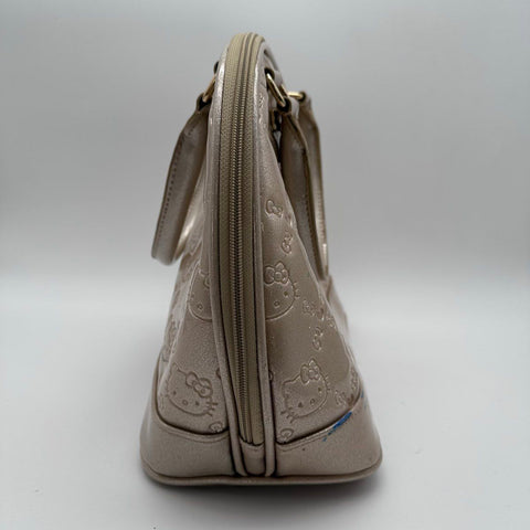 Loungefly Sanrio Hello Kitty Metallic Champagne Embossed Satchel Bowler Bag
