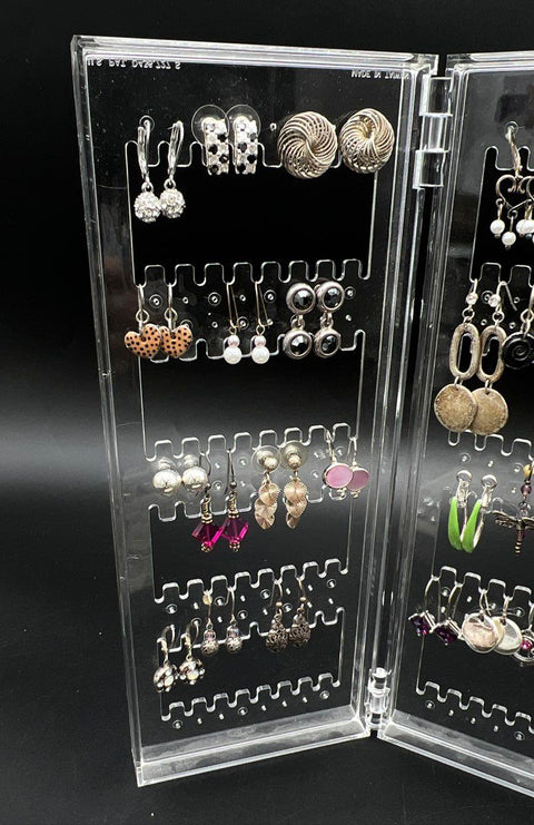 Mixed Costume Jewelry Earring Lot 45+ Pairs Vintage to Modern Hoops Studs