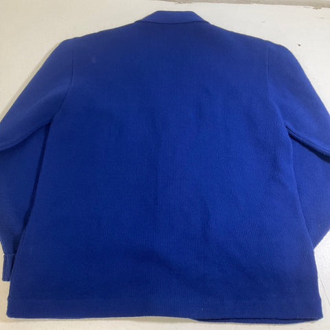 Vintage 70s AMF Tennessee Blue Orlon Acrylic Award Cardigan Sweater Men's 44