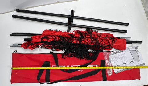 Powernet 1003F I-Screen Baseball Softball Pitching Protection Net Portable Red