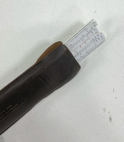 Vintage Diwa Rietz Pocket Slide Rule Zurn Industries Promo w/ Case Denmark