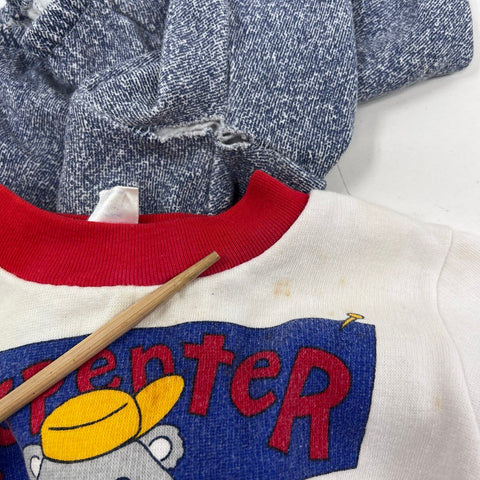 Vintage 80s 90s Kids Clothing Lot Small Steps Ocean Pacific Single Stitch 18MOS