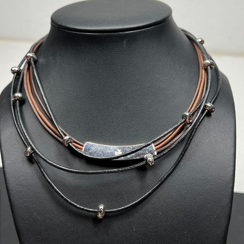 2 Ralph Lauren Leather Cord Necklaces