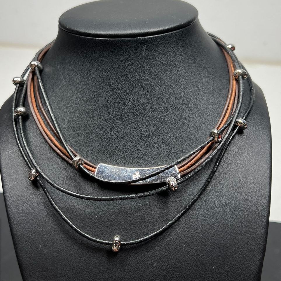 2 Ralph Lauren Leather Cord Necklaces