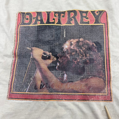 Vintage 1980 Roger Daltrey McVicar Promo T-Shirt Single Stitch Made USA Sz L