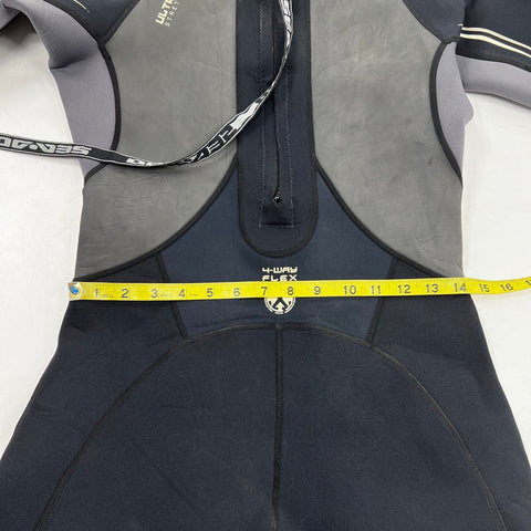 Sea Doo Women's Shorty Wetsuit Black Gray Ultra Flex 4-Way Stretch Sz 11/12