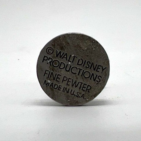 Disney Pewter Figurine Lot Mickey Mouse Golfing Minnie Mouse Heart 2 Pieces