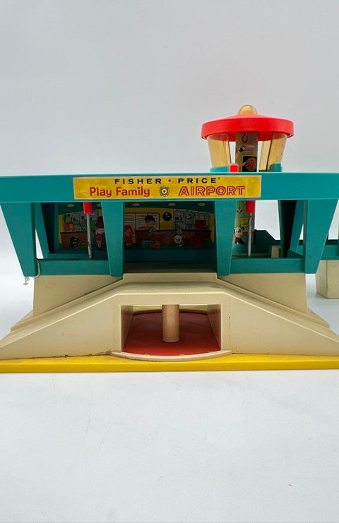 Vintage Fisher-Price Play Family Airport Playset Building Only 996 1970s