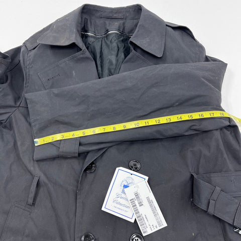 American Apparel Garrison Collection Men's All Weather Trench Coat Black NWT 46L