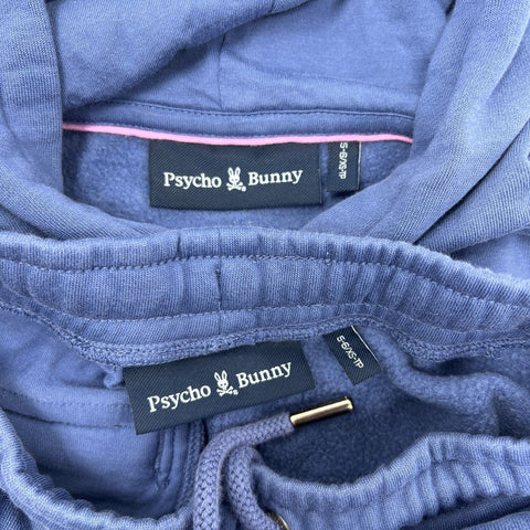 Psycho Bunny Boys Blue Ski Logo Hoodie and Joggers Sweatpants Set Size 5-6