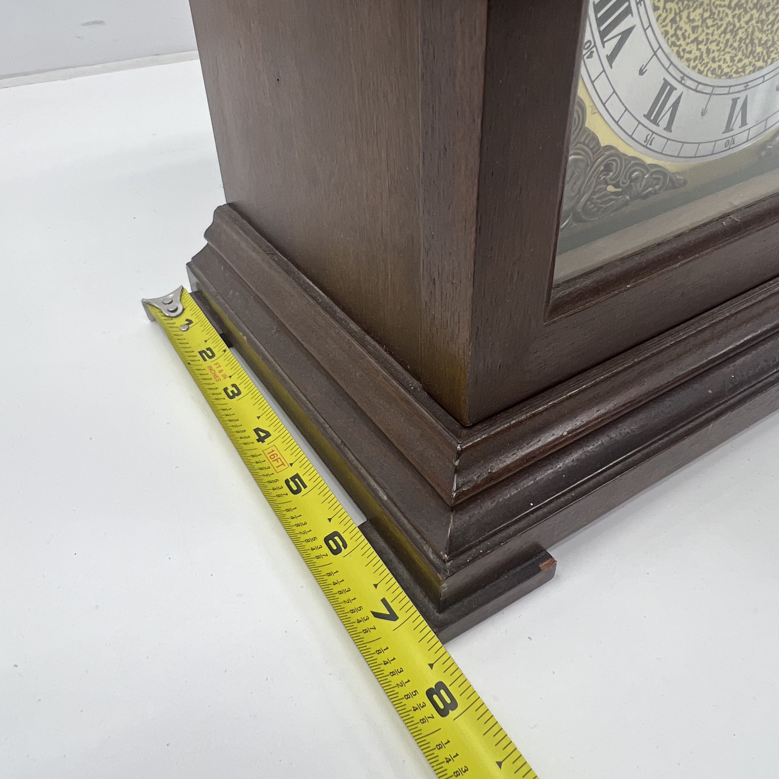 Seth Thomas Legacy 3W Mantle Clock Brown Westminster Chime Model 1314-000