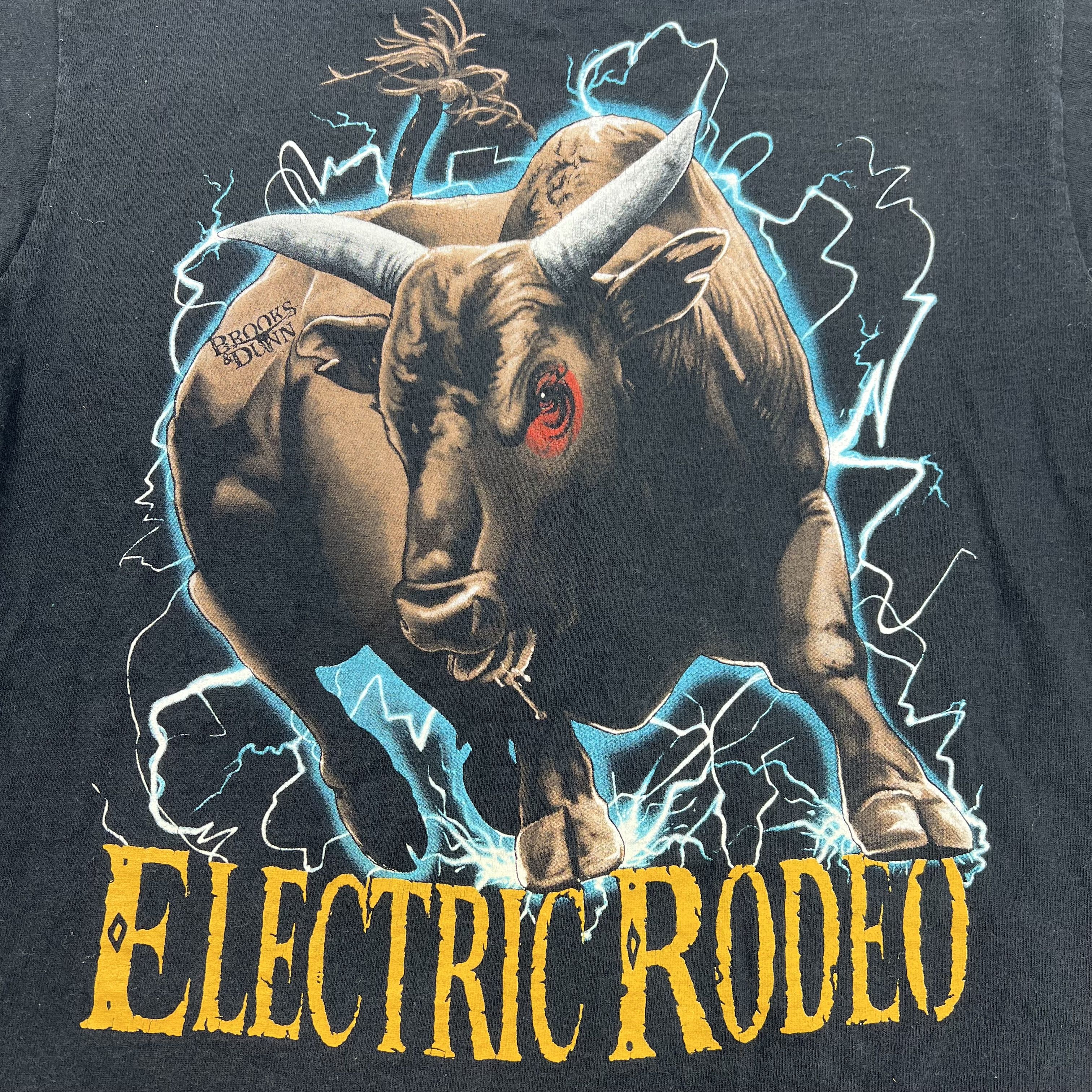 Vintage 1996 Brooks & Dunn Electric Rodeo Tour T-Shirt Single Stitch USA Sz M