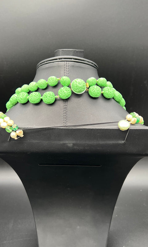 Vintage Richelieu Austria Beaded Costume Jewelry Necklace Lot of 6 Mid-Century