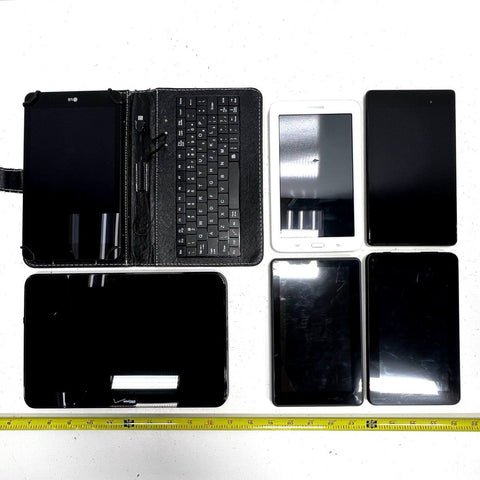 Mixed Brand Tablet Lot 6 Pieces LG Samsung Nexus Verizon For Parts Only