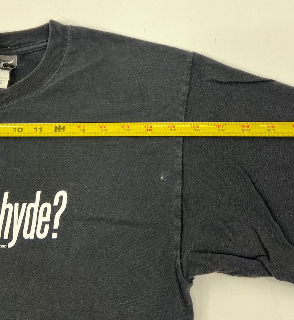 Men's Hanes Beefy Got Formaldehyde? Black Goth Y2K T-shirt - Size Medium