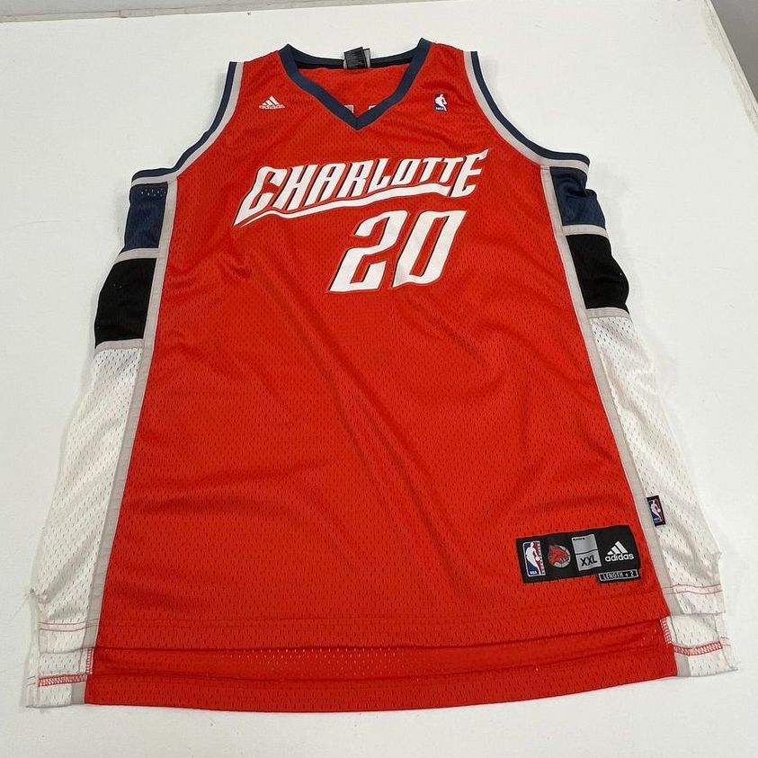 Vintage 2000s Adidas Charlotte Bobcats Raymond Felton #20 NBA Jersey Sz XXL+2