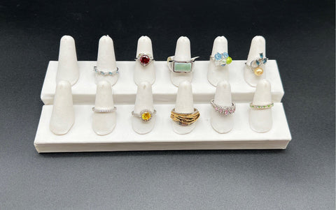 Via Sophia Sweet & Charming Silver Tone Fashion Ring Jewelry Lot of 11