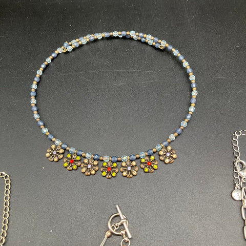 Modern Costume Jewelry Lot 12 Necklaces Beaded Evil Eye Sally Nightmare Xmas