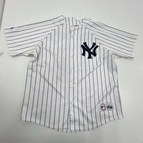 Majestic Mens NY Yankees Rodriguez #13 Pinstripe Baseball Jersey Sz 19" Pit