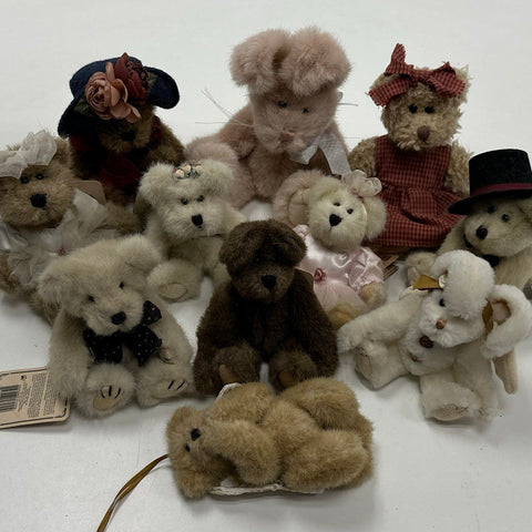 Boyds Bears & Friends Archive Collection Plush Lot 11 Pieces Mixed Vintage