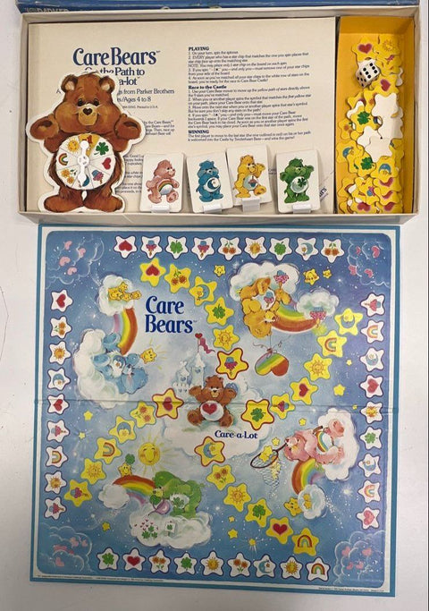 Vintage 1983 Care Bears On the Path to Care-a-Lot Board Game Parker Bros USA