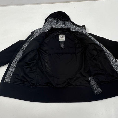 Harley-Davidson Genuine MotorClothes Full Zip Hoodie Reflective Black Sz S