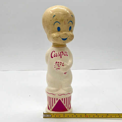Vintage Casper the Friendly Ghost Plastic Bubble Bath Bottle 10.5 Inch