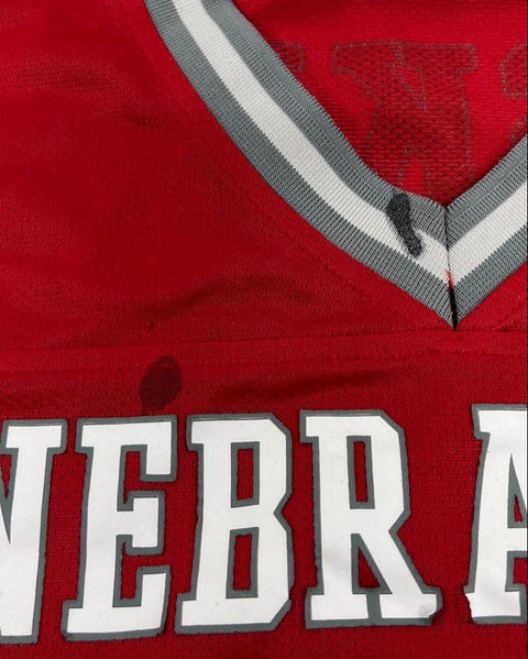Nebraska Huskers Red Football Jersey #20 Graphic Shirt Men's Size L