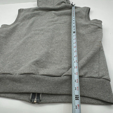 Vintage 90s Carhartt Thermal Lined Zip Up Hoodie Vest Gray Sz L
