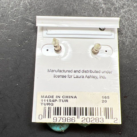 Laura Ashley Turquoise and Tiger's eye Earrings NWT