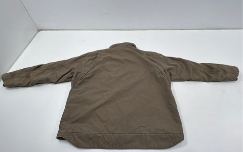 Carhartt Quick Duck Canvas Full Zip Work Jacket Brown Sz XL