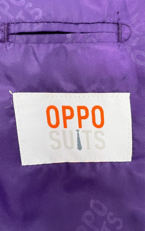 Oppo Suits Men's 3-Piece Suit Set Comic Book Pop Art POW BAM Multicolor US 42