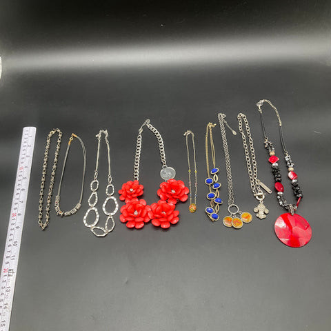 Sisi Amber Legacy Charming Charlie Necklace Lot 9 Husker Statement Jewelry