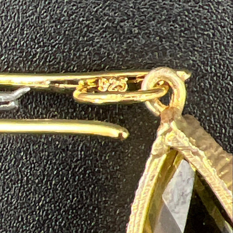 Gold Tone Costume Jewelry Lot of 13 Necklaces Bracelets Earrings Rhinestone