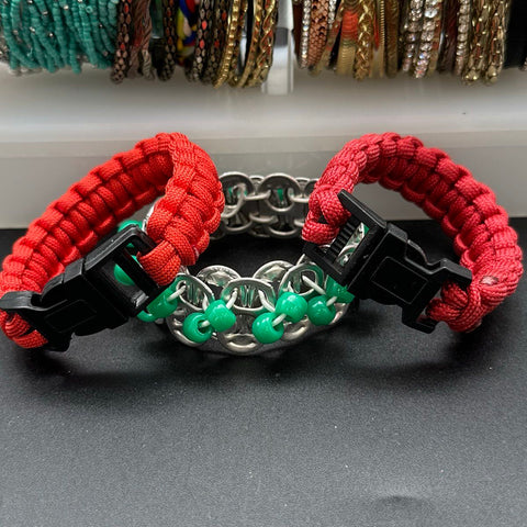 Fashion Jewelry Lot of 35+ Bracelets Rhinestone Paracord Beaded Bangles Wraps