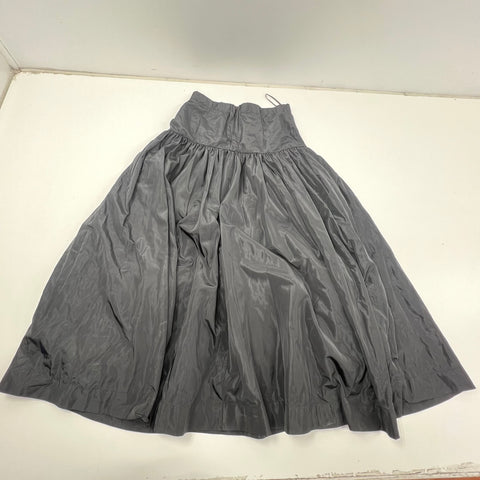 New Marble MS5121 Black High Waist Voluminous Full Length Maxi Skirt Polyester