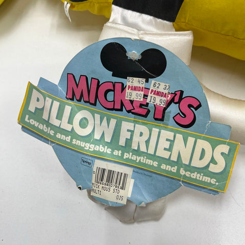 Vintage 1988 Springs Disney Mickey Mouse Pillow Friends Plush With Tags