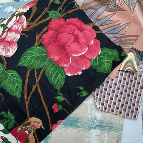 Vintage Fabric Quilt Squares Scraps Lot Mixed Patterns Florals Cotton 7.5 lbs