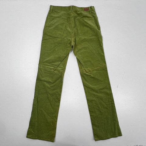 Ralph Lauren Sport Women's Green Corduroy Straight Leg 5-Pocket Pants Sz 10