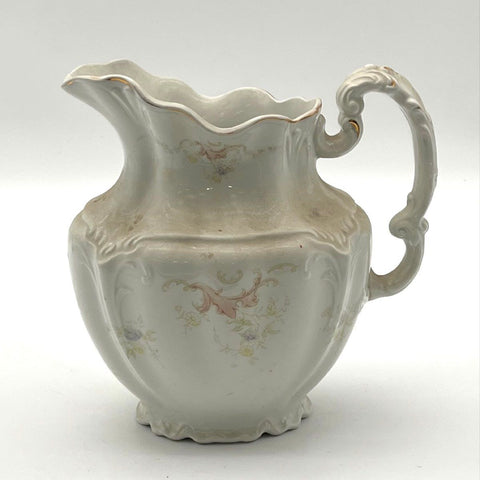 Johnson Bros England Royal Semi Porcelain Pitcher Antique Victorian Floral