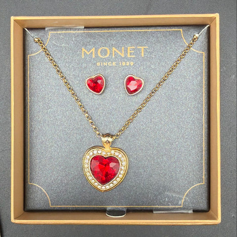 Vintage Monet Costume Jewelry Lot Gold Tone Necklaces Earrings Brooch 14 Pcs