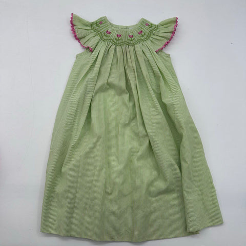 Fantaisie Kids Girls Dress Lot Smocked Gingham Train Striped Polka Dot Sz 4T