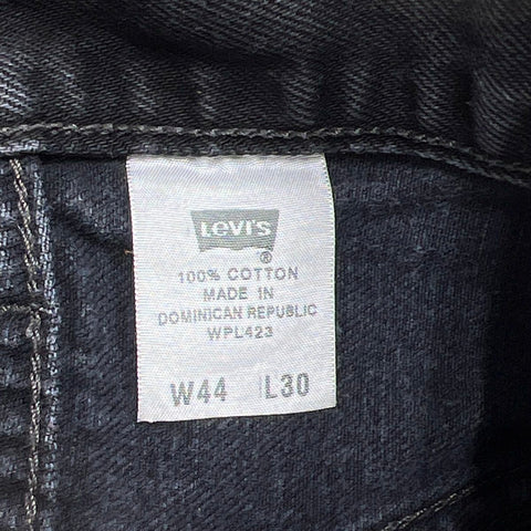 Levi's Men's 501 Black Concho Studded Side Straight Leg Jeans Sz 44x30