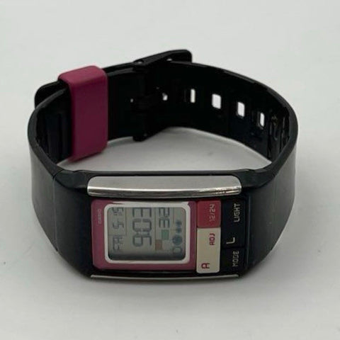Casio Poptone LDF-51 Digital Watch Black Pink Resin Strap