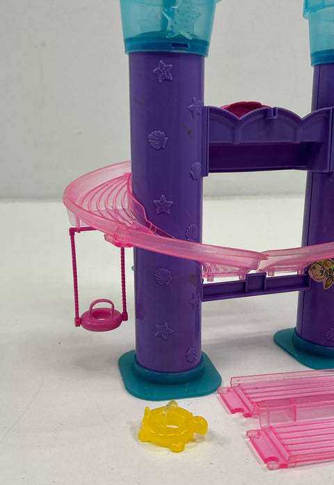 Vintage Collectible Mattel Polly Pocket Wild Waves Castle Slide Play Set Lot